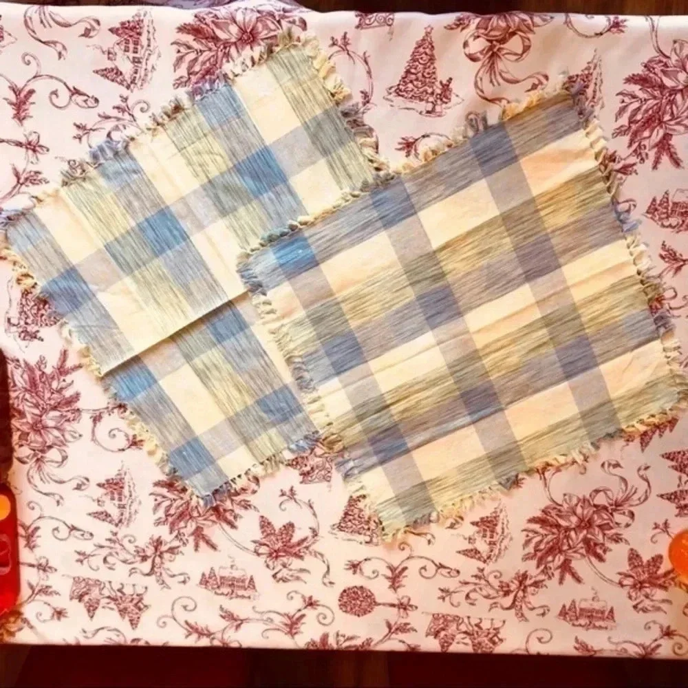 Set of 2 placement setting!Home Studio!blu…